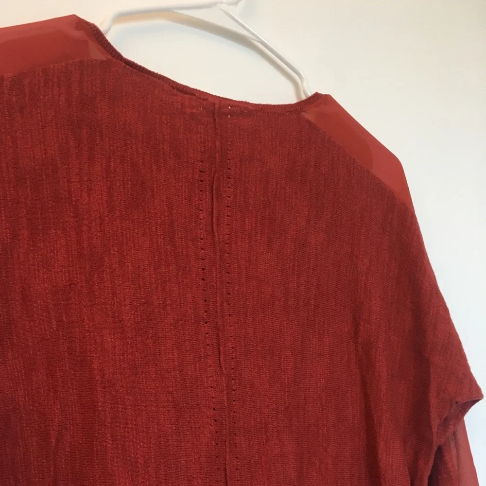Anthropologie Moth Burnt Orange Sweater